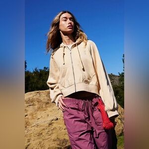 Free People Movement Side Line Zip-Up Jacket Size L